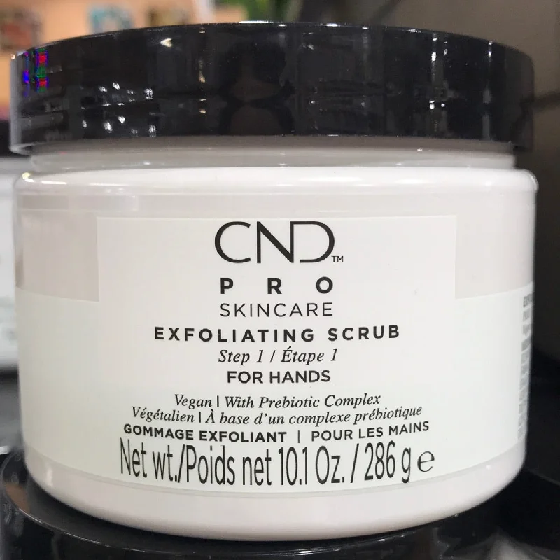 nail repair with handheld nail drill-CND PRO SKINCARE EXFOLIATING SCRUB 10.1Oz- FOR HANDS