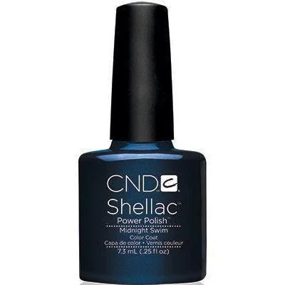 nail polish deep damask-CND Shellac #051 Midnight Swim