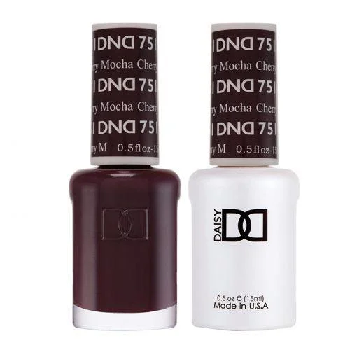 nail polish charred canvas-Dnd Gel 751 Cherry Mocha