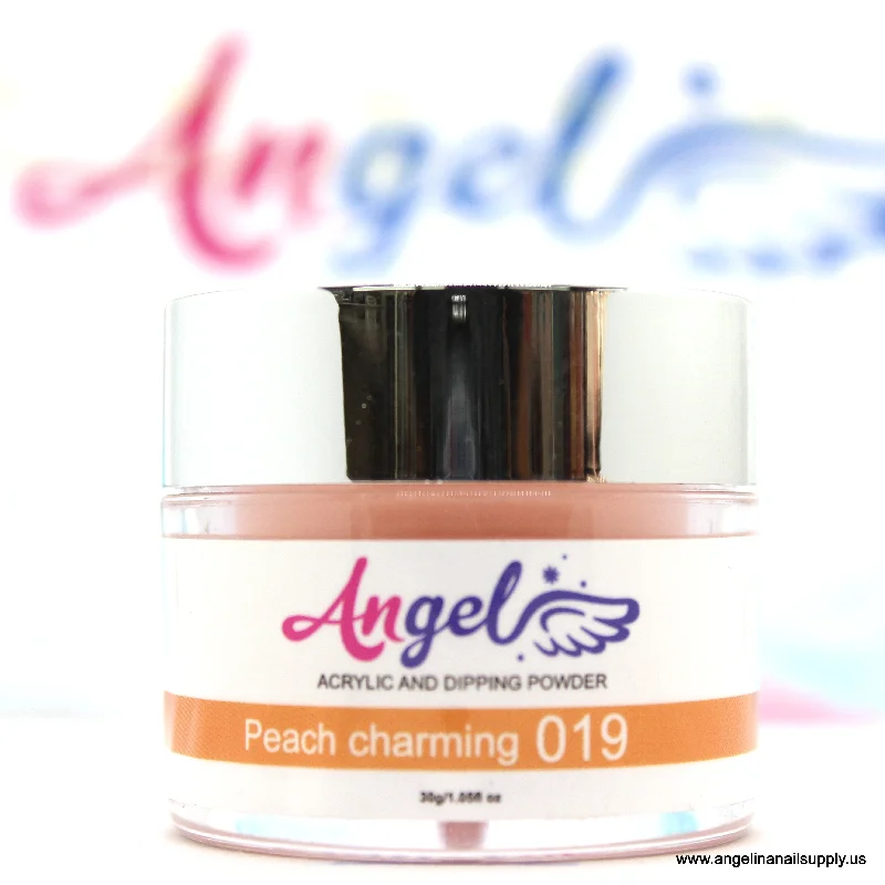 nail polish smooth sleet-Angel Dip Powder D019 PEACH CHARMING