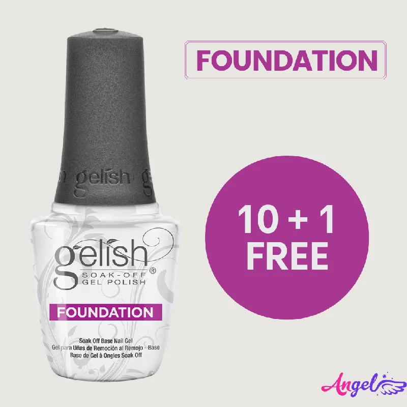 nail polish sharp cushion-Gelish Foundation Base Coat (Combo 10+1)