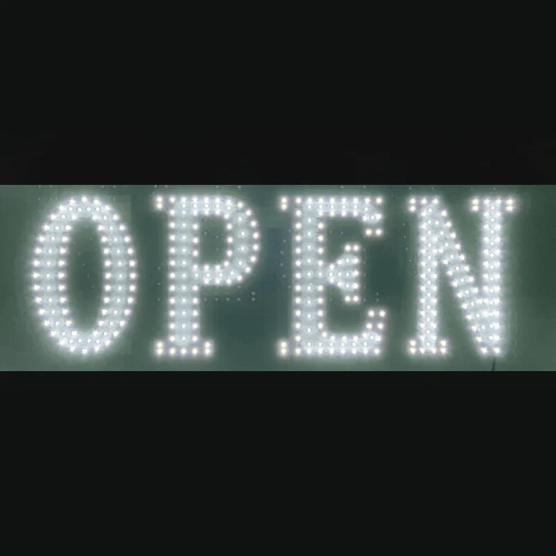 nail polish elegant tweed-LED Neon Sign - Open Sign