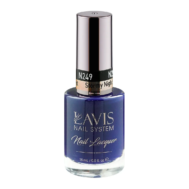 nail polish warm bay-LAVIS Nail Lacquer - 249 (Ver 2) Stormy Night