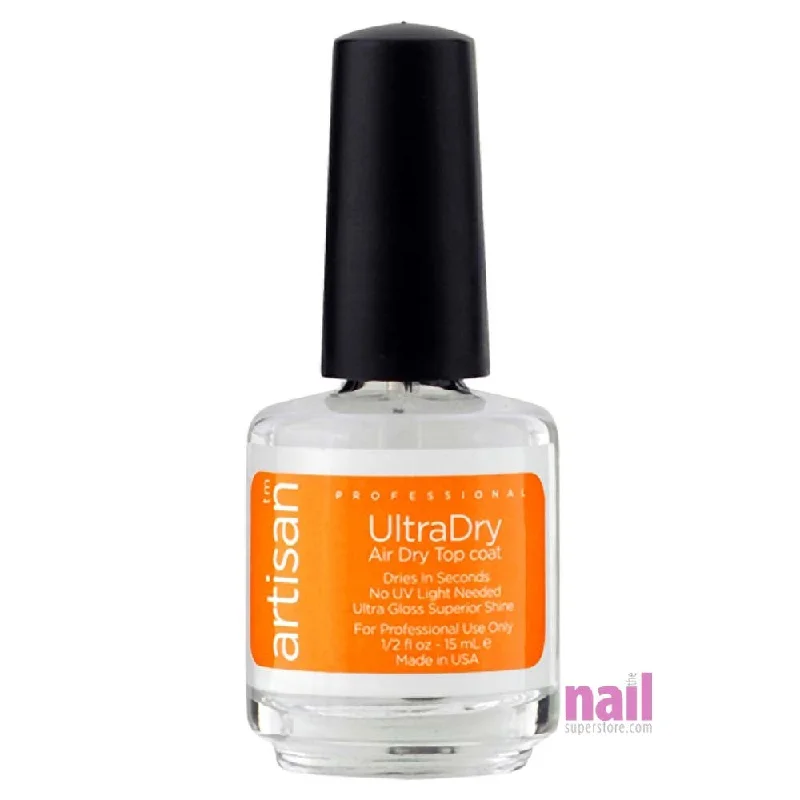 nail polish warm pigment-Artisan UltraDry Air Dry Top Coat | Chip Resistant - Non Yellowing - 0.5 oz