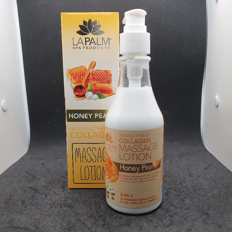 nail repair for nail smoothness progress-LAPALM MASSAGE LOTION 8 OZ HOLIDAY COL - HONEY PEARL