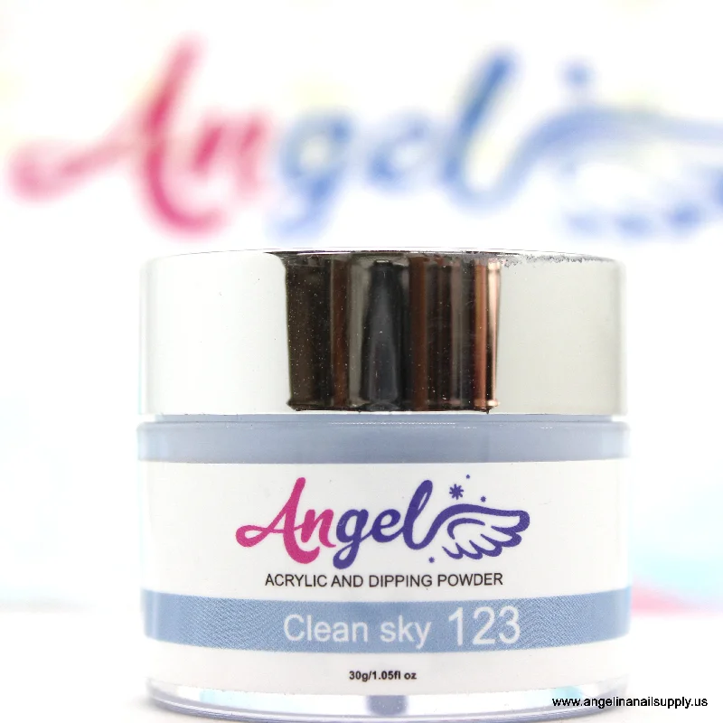 nail polish dusty lather-Angel Dip Powder D123 CLEAN SKY