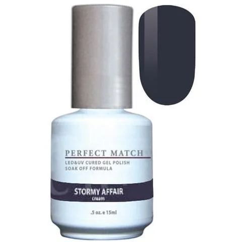 nail polish bright barrel-Perfect Match Gel Duo PMS 186 STORMY AFFAIR