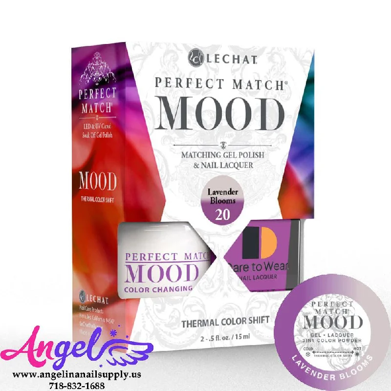 nail polish cool candle-Lechat Mood Gel Duo 20 Lavender Blooms