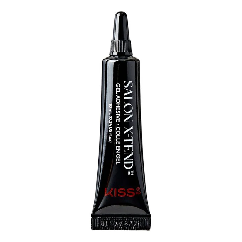 nail polish dark hue-Kiss Salon X-Tend Flawless Salon Gel Nail Extension LED Gel Adhesive 0.34oz/ 10ml