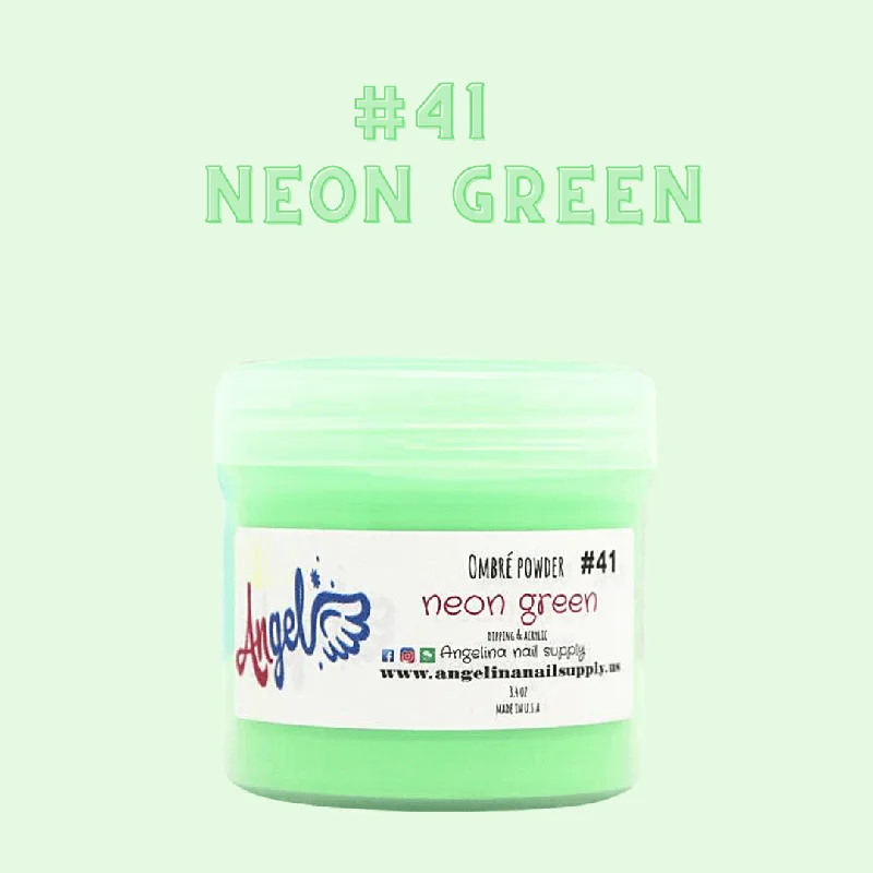 nail polish glossy cascade-Angel Ombre Powder 41 Neon Green