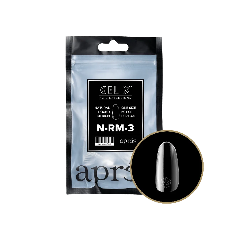 nail repair for nail growth recovery hacks-APRES TIP BAG - 3 - NATURAL ROUND MEDIUM