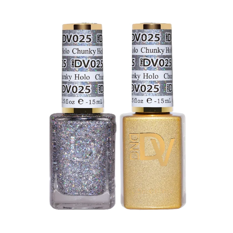 nail polish warm embroidery-DIVA Duo DV025 Chunky Holo