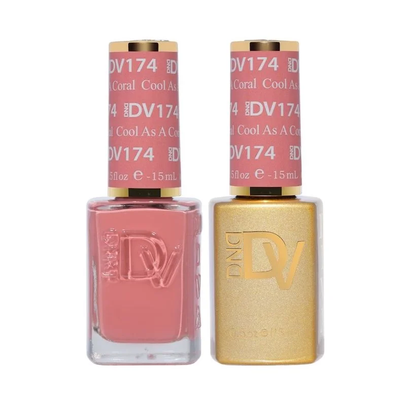 nail repair with graduation nail serum-DND DIVA 174 Cool As A Coral