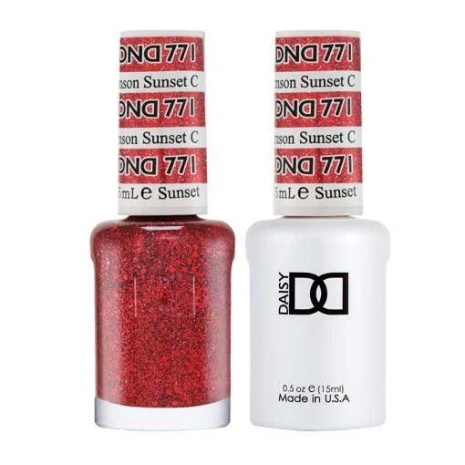 nail polish suave gust-Dnd Gel 771 Crimson Sunset