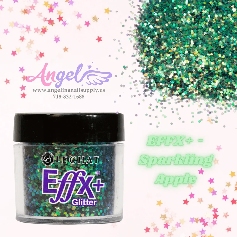 nail polish glistening chart-Lechat Glitter EFFX+-30 Sparkling Apple