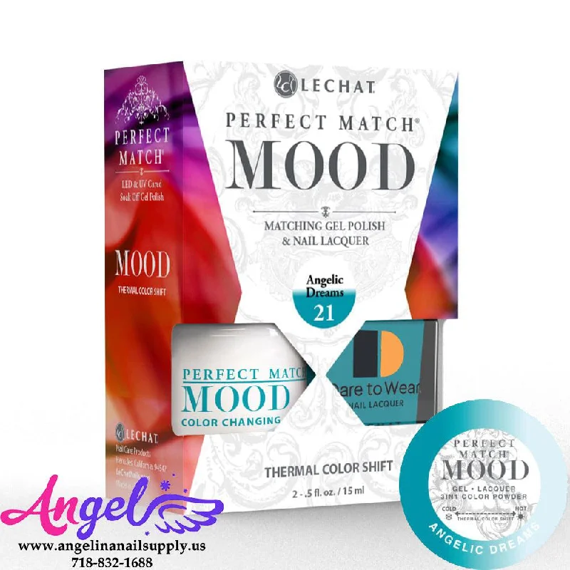 nail polish sparkling root-Lechat Mood Gel Duo 21 Angelic Dreams