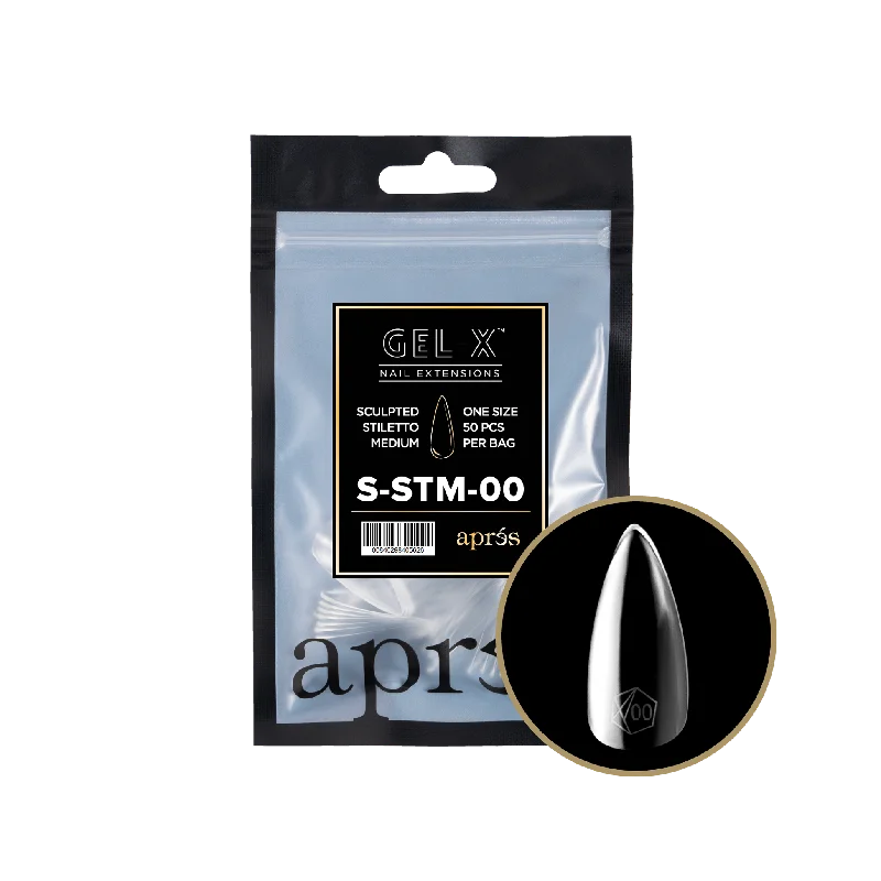 nail repair with event-specific gel-APRES TIP BAG - 00 - SCULPTED STILETTO MEDIUM