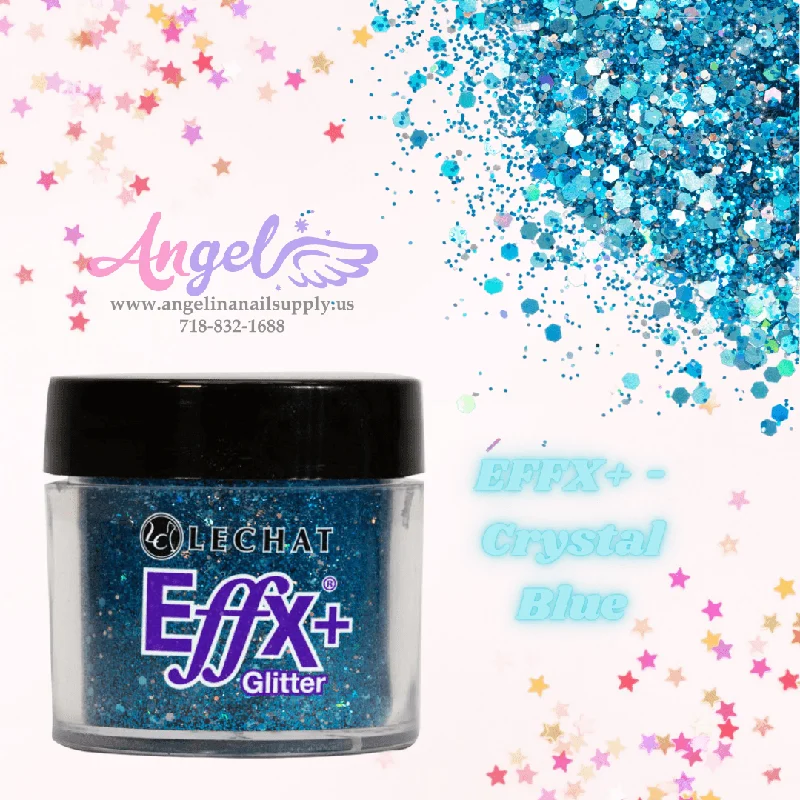 nail polish elegant journey-Lechat Glitter EFFX+-32 Crystal Blue