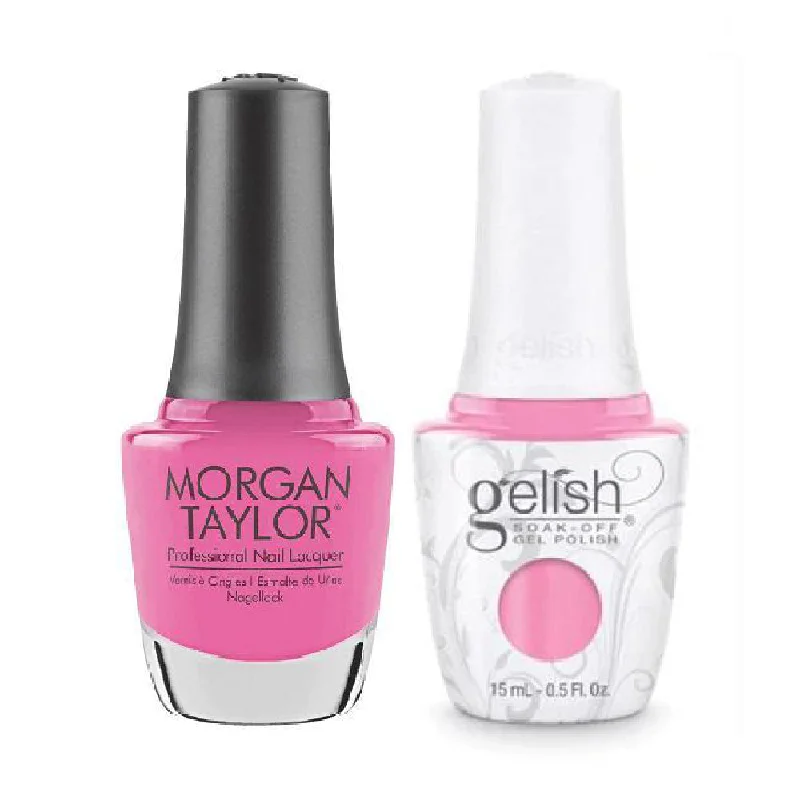 nail polish bright artifact-Gelish GE 858 - Go Girl - Gelish & Morgan Taylor Combo 0.5 oz