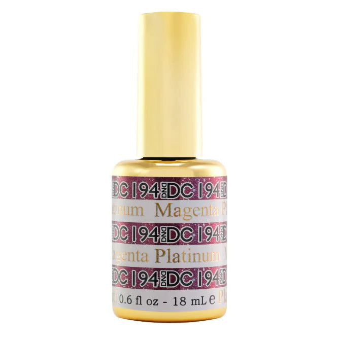 nail repair with Models Own repair-DND DC - Platinum Collection - 194 - Magenta Platinum