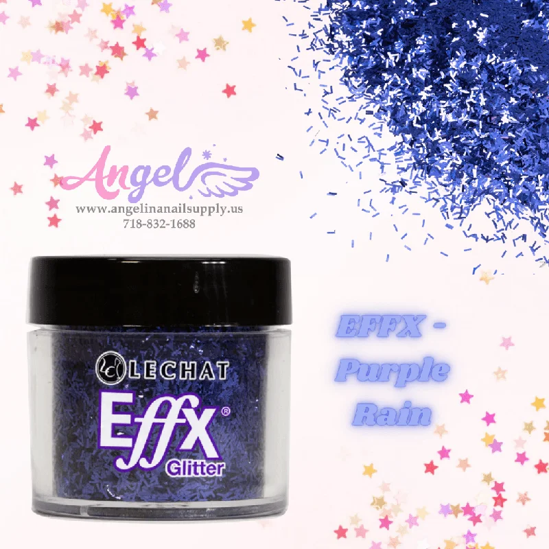 nail polish sparkling breeze-Lechat Glitter EFFX-47 Purple Rain