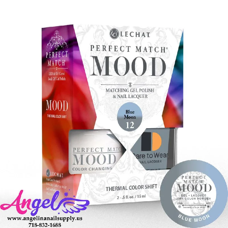 nail polish fiery deck-Lechat Mood Gel Duo 12 Blue Moon