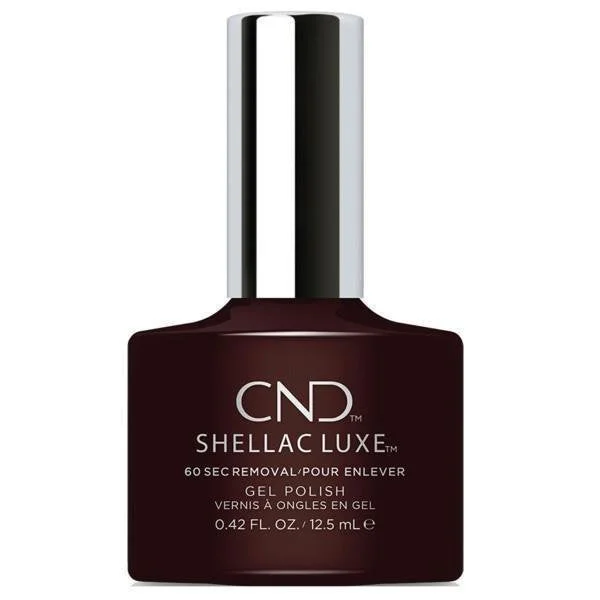 nail repair with consistent nail serum-CND SHELLAC LUXE DARK DAHLIA