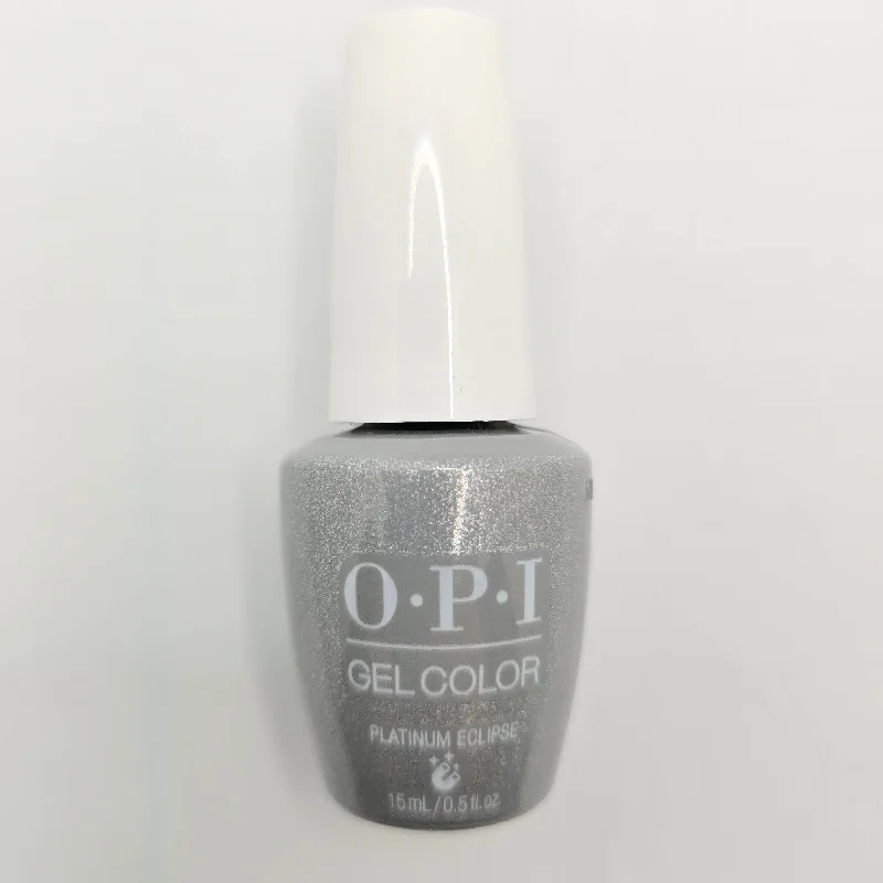 nail repair with premium nail gel-OPI GEL COLOR E12 PLATINUM ECLIPSE