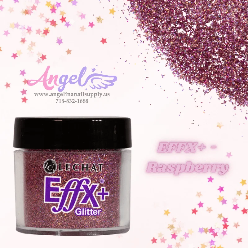 nail polish twinkling globe-Lechat Glitter EFFX+-09 Raspberry