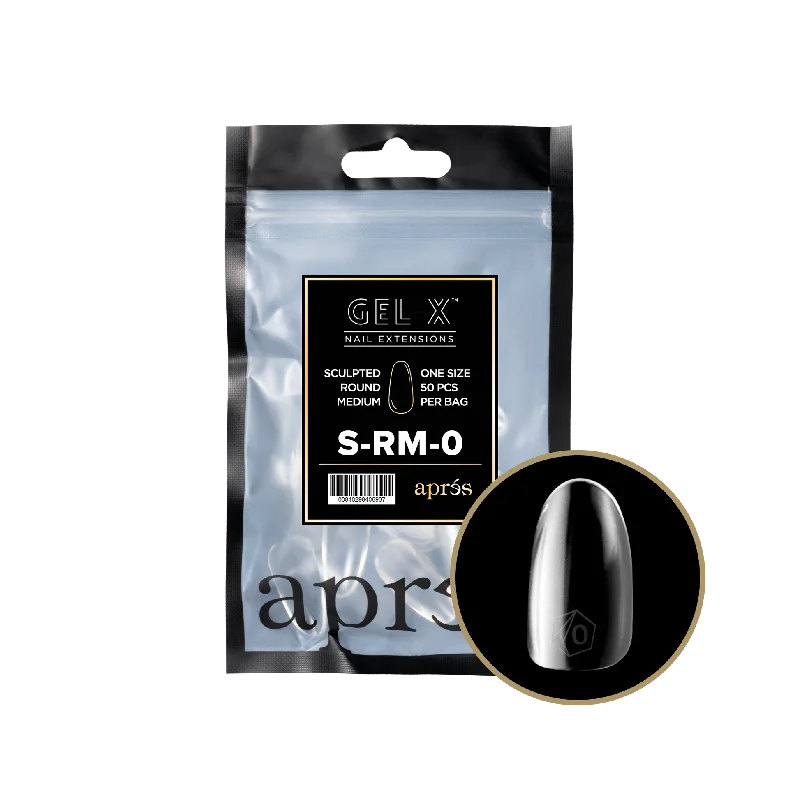 nail repair with cool-down nail cream-APRES TIP BAG - 0 - SCULPTED ROUND MEDIUM