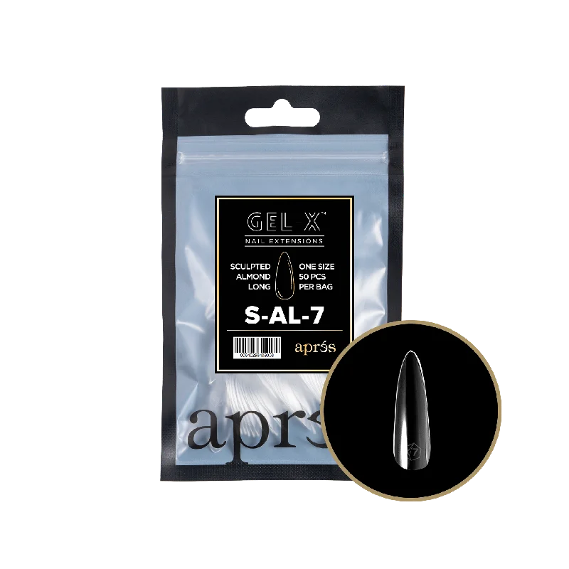 nail repair with alcohol-free serum-APRES TIP BAG - 7 - SCULPTED ALMOND LONG