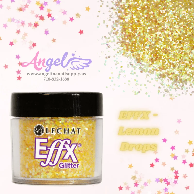 nail polish intense noon-Lechat Glitter EFFX-34 Lemon Drops