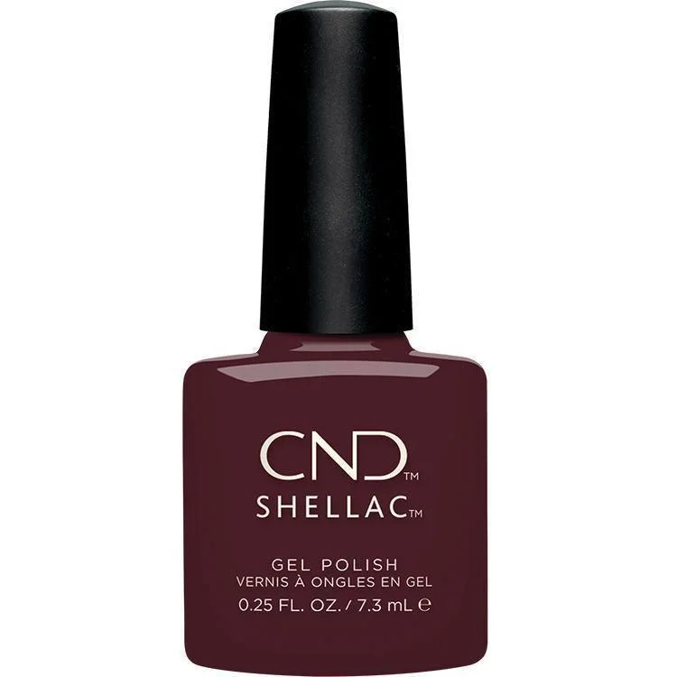 nail polish wild thread-CND Shellac #028 Black Cherry