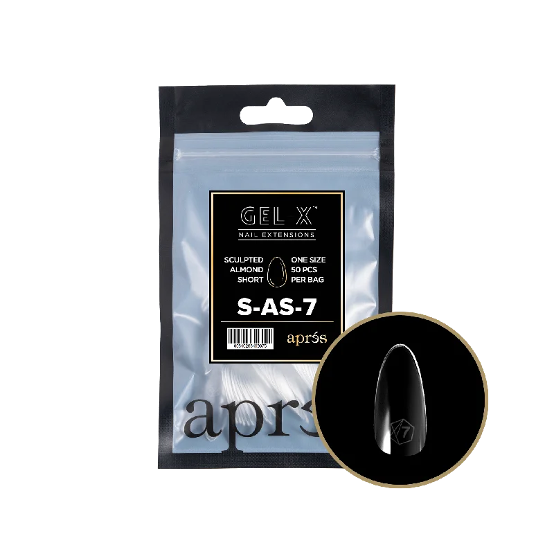 nail repair for nail health recovery-APRES TIP BAG - 7 - SCULPTED ALMOND SHORT