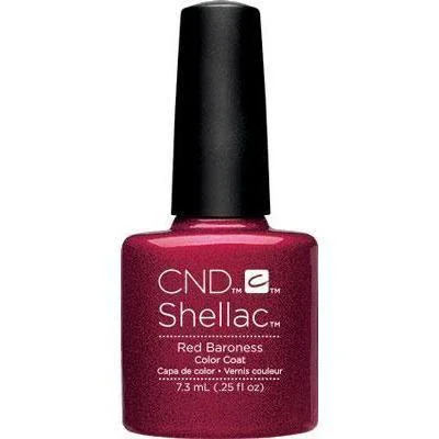 nail polish vivid houndstooth-CND Shellac #057 Red Baroness