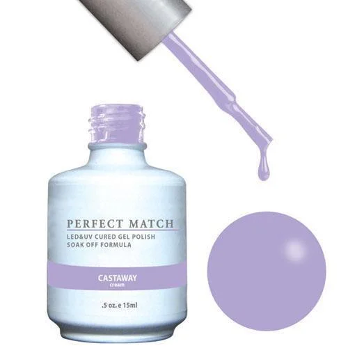 nail polish soft glass-Perfect Match Gel Duo PMS 154 CAST AWAY