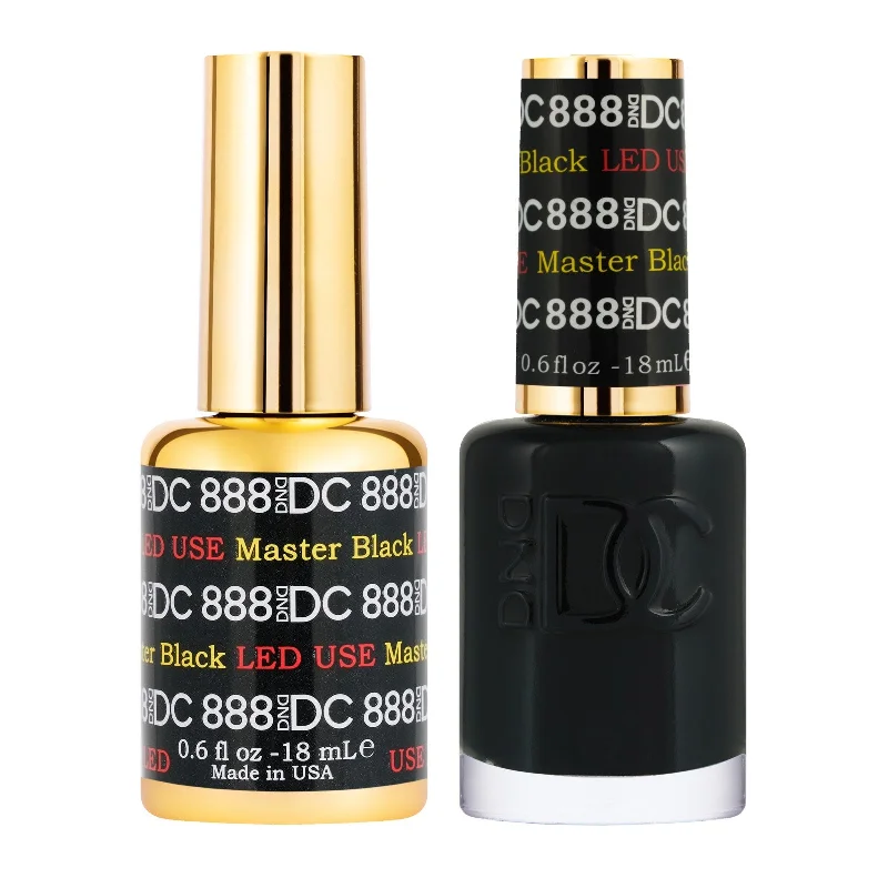 nail repair with early-morning cream-DND - DC Duo - 888 - MASTER BLACK