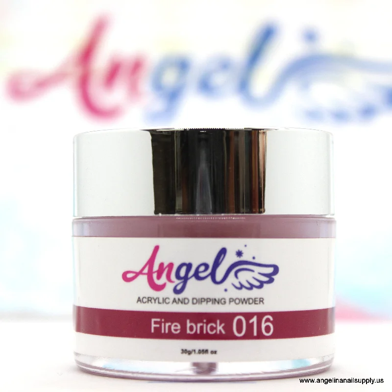 nail polish elegant ice-Angel Dip Powder D016 FIRE BRICK