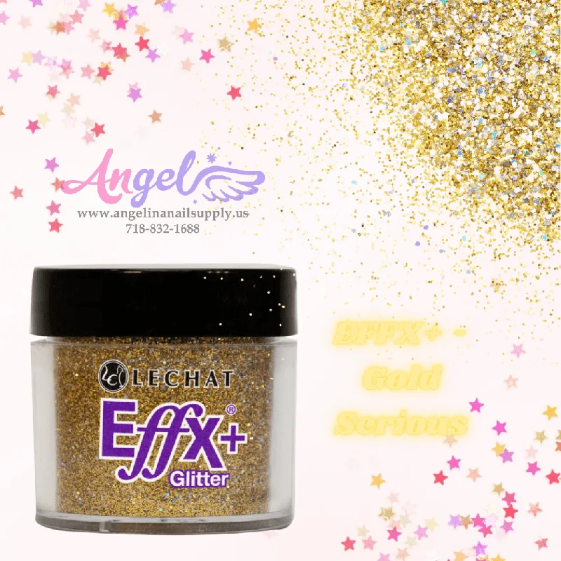 nail polish refined milestone-Lechat Glitter EFFX+-14 Gold Serious