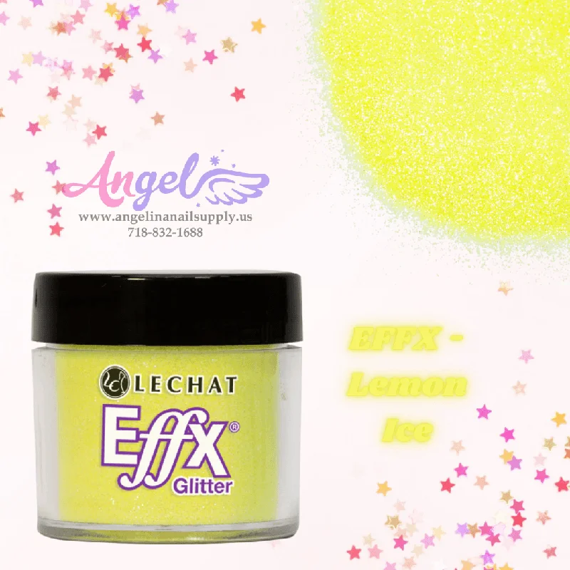 nail polish sharp cushion-Lechat Glitter EFFX-70 Lemon Ice