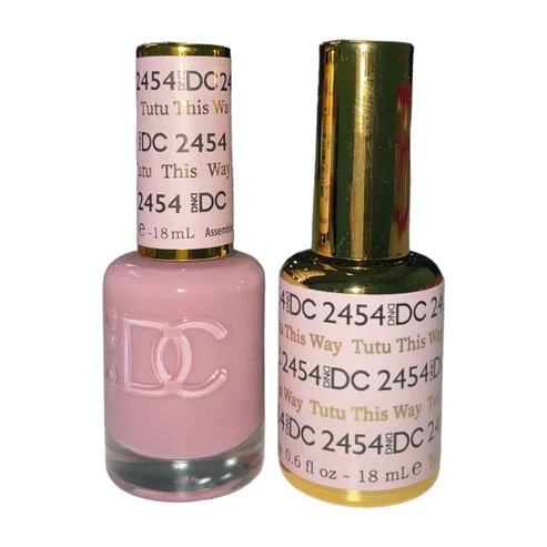 nail repair with sunrise nail polish-#2454 DND DC DUO SHEER COLLECTION - TUTU THIS WAY