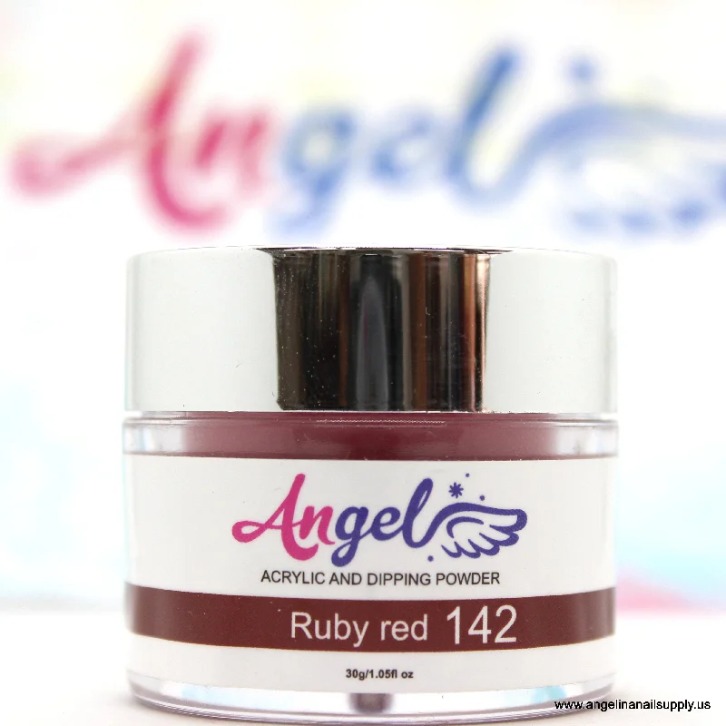 nail polish suave aquifer-Angel Dip Powder D142 RUBY RED