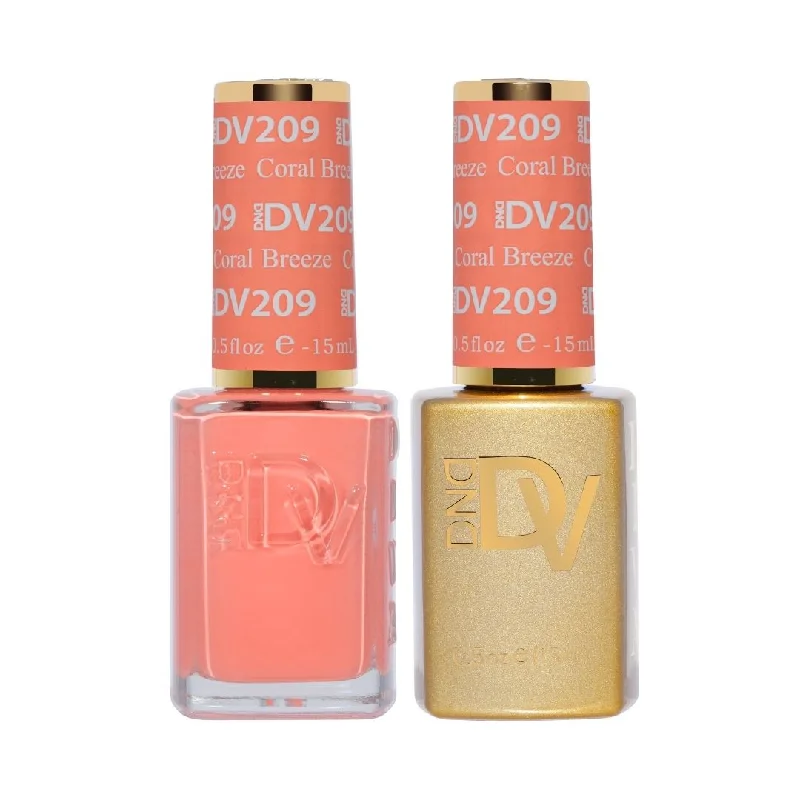 nail repair with party nail serum-DND DIVA 209 Coral Breeze