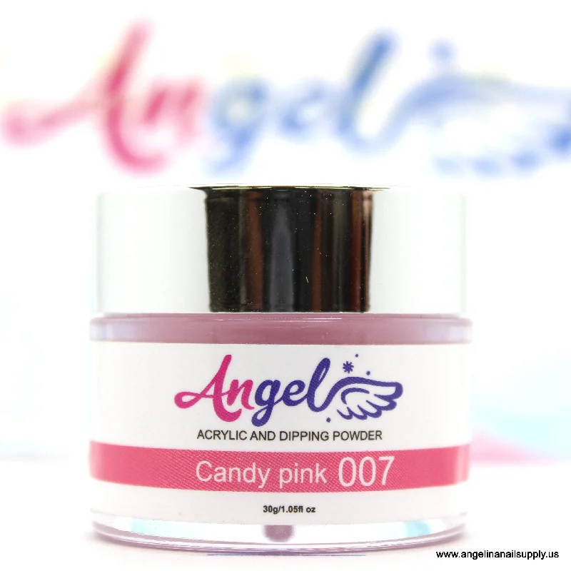 nail polish bright sky-Angel Dip Powder D007 CANDY PINK