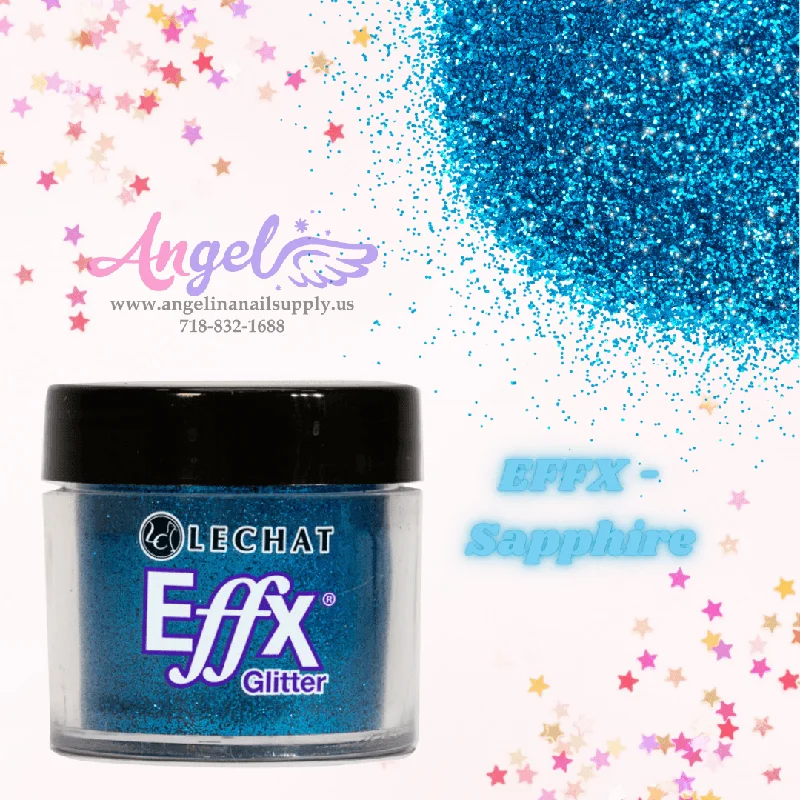 nail polish dusty coal-Lechat Glitter EFFX-06 Sapphire