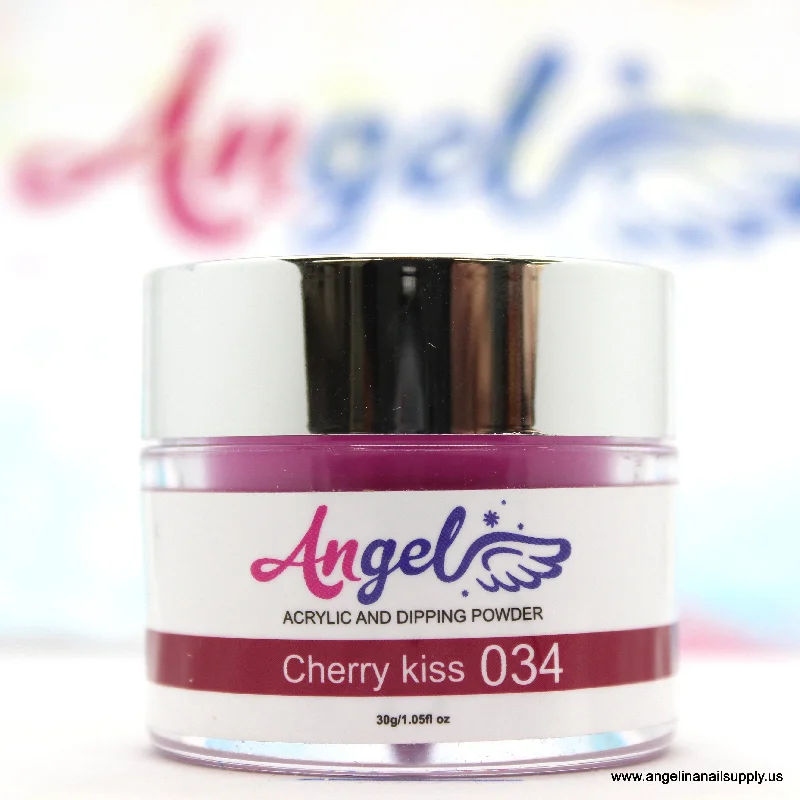 nail polish luminous star-Angel Dip Powder D034 CHERRY KISS