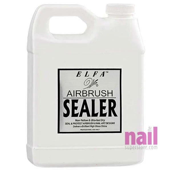 nail polish dazzling sketch-Elfa Airbrush & Nail Art Sealer | Non Yellowing & Non Chipping Formula - 32 oz