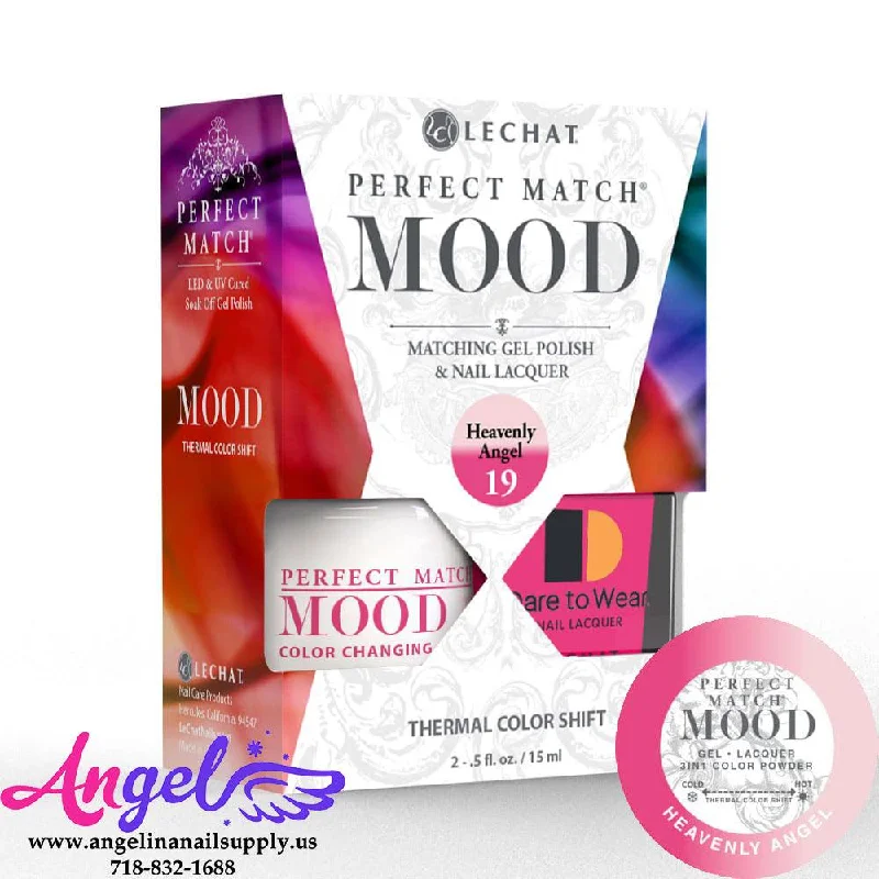 nail polish cool loft-Lechat Mood Gel Duo 19 Heavenly Angel