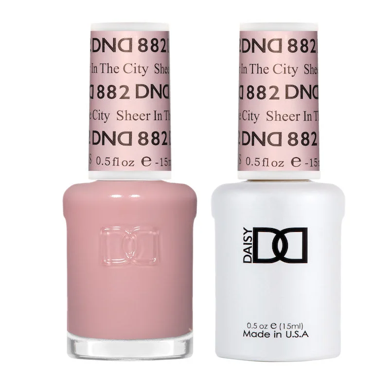 nail repair with afternoon nail gel-DND 882 SHEER IN THE CITY