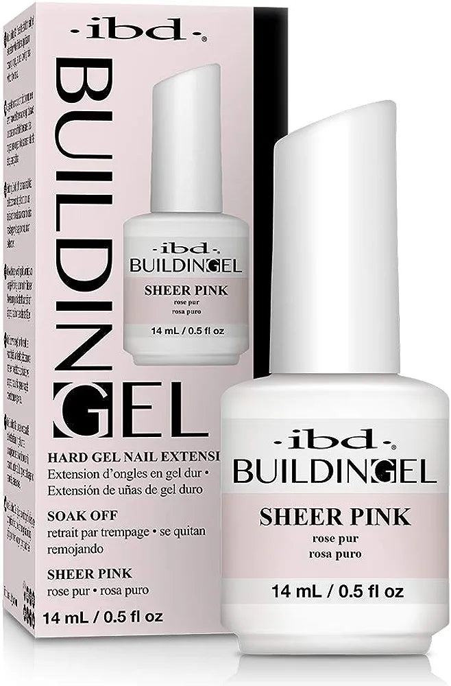 nail repair with Max Factor polish-62495 ibd BUILDING GEL - HARD GEL NAIL EXTENSION - SHEER PINK - 0.5oz